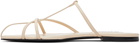 Jil Sander Off-White Cage Flat Sandals