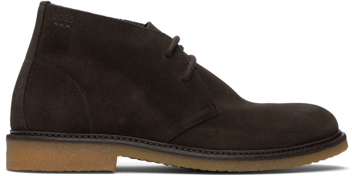 BOSS Brown Suede Desert Boots