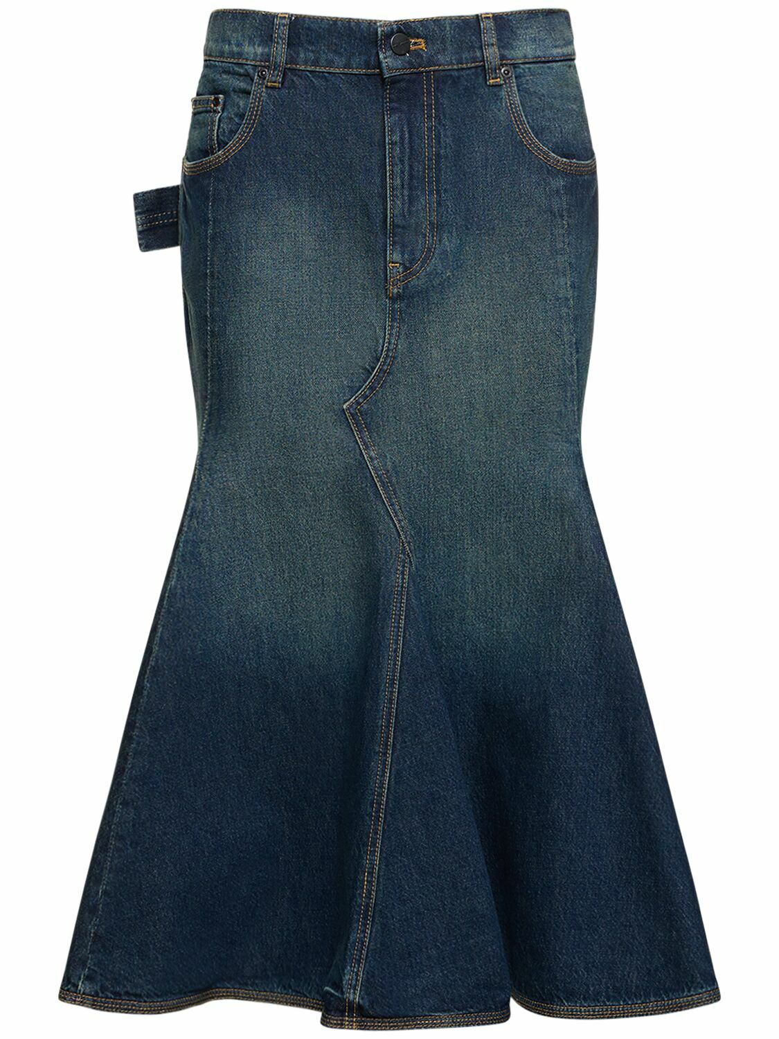 MARC JACOBS Paneled Signature Denim Skirt Marc Jacobs