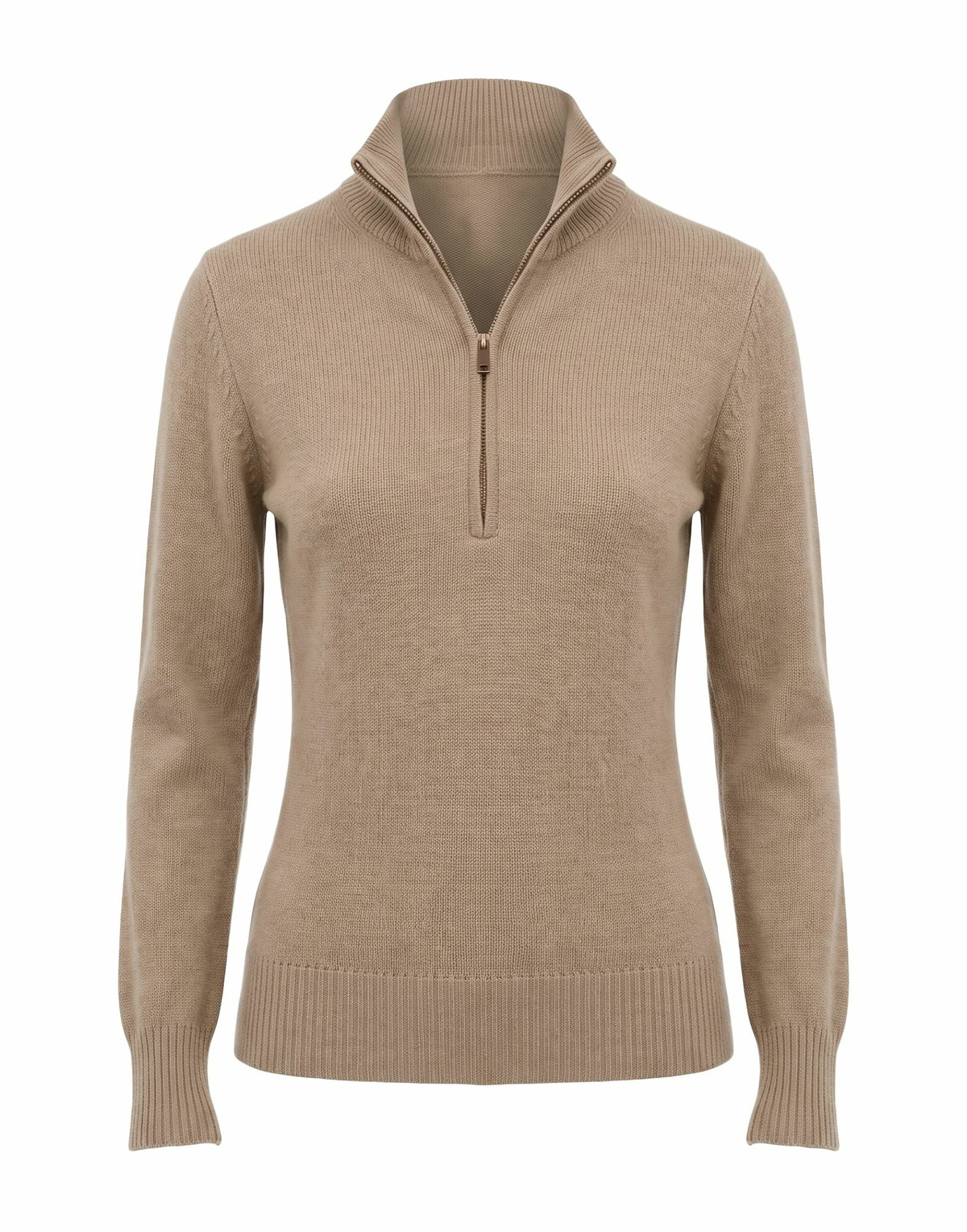 Agnona Womens Turtleneck Light brown