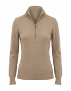 Agnona Womens Turtleneck Light brown