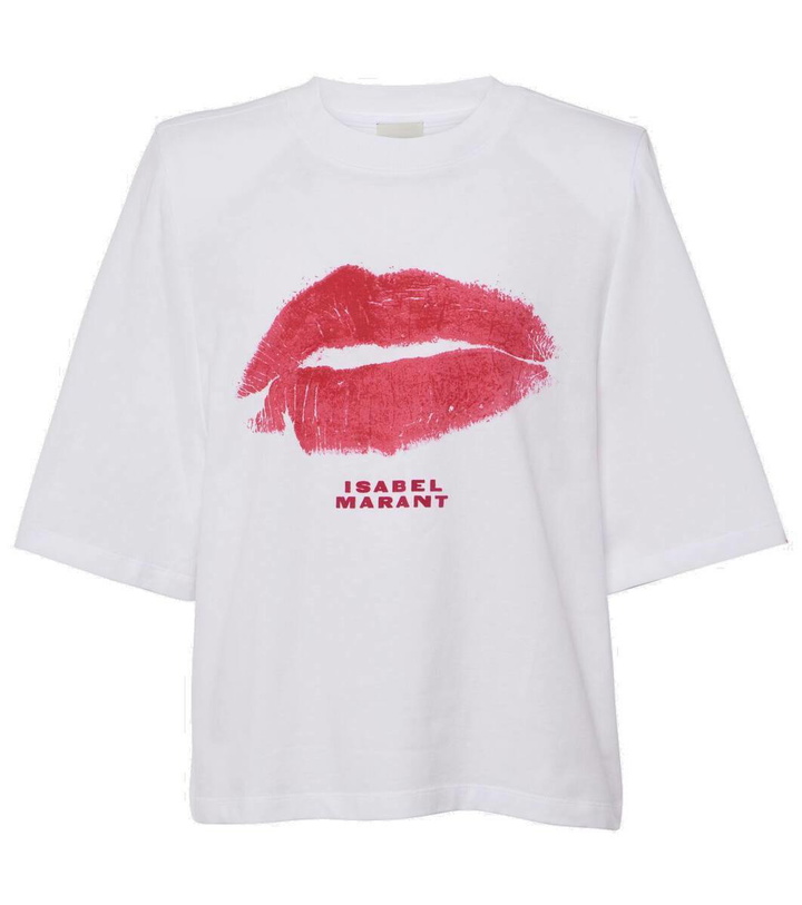 Photo: Isabel Marant Ben printed cropped cotton T-shirt