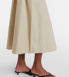 Vince Belted cotton poplin midi dress