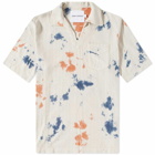 General Admission Men's Skipper Collar Shirt in Natural Tie Dye