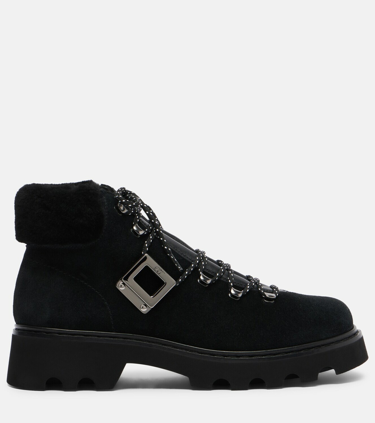 Roger Vivier Viv' Rangers suede lace-up boots