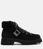 Roger Vivier Viv' Rangers suede lace-up boots