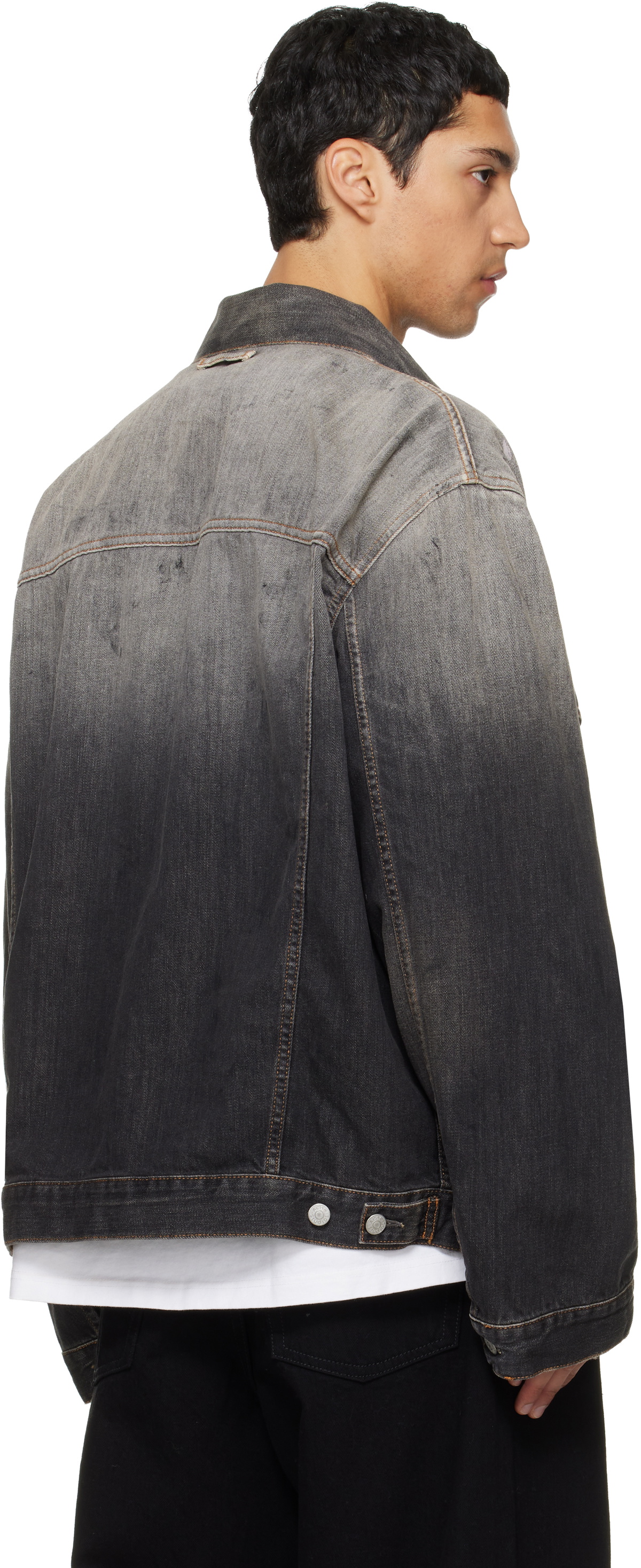 Acne Studios Black Oversized Denim Jacket
