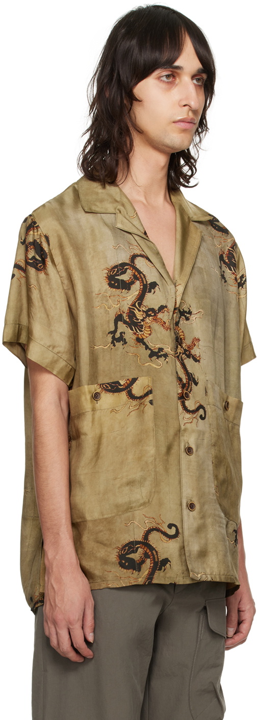 UMA WANG Tan Terry Shirt