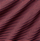 Schiesser - Josef Striped Cotton-Jersey T-Shirt - Burgundy