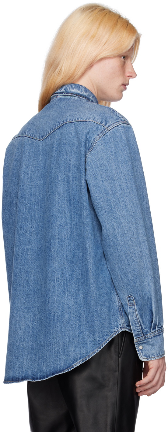 Bally Blue Western Denim Shirt