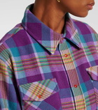 God's True Cashmere Jean's Glade plaid cashmere shirt