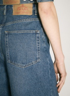 Prada Logo Plaque Balloon Jeans