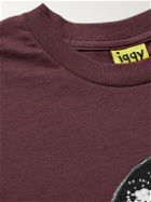 iggy - Snowball Printed Cotton-Jersey T-Shirt - Burgundy