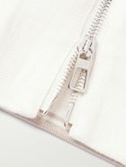 Loro Piana - Panelled Herringbone and Waffle-Knit Linen and Silk Bomber Jacket - White