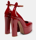 Valentino Garavani Tan-Go patent leather platform pumps