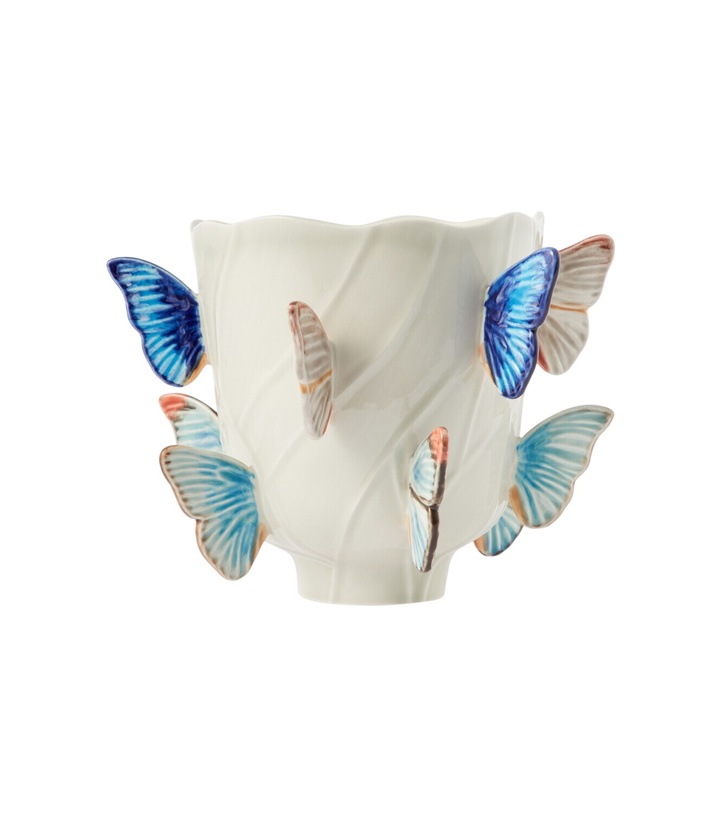 Photo: Bordallo Pinheiro Cloudy Butterflies Small vase by Claudia Schiffer