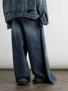 Balenciaga - Layered Wide-Leg Jeans - Blue