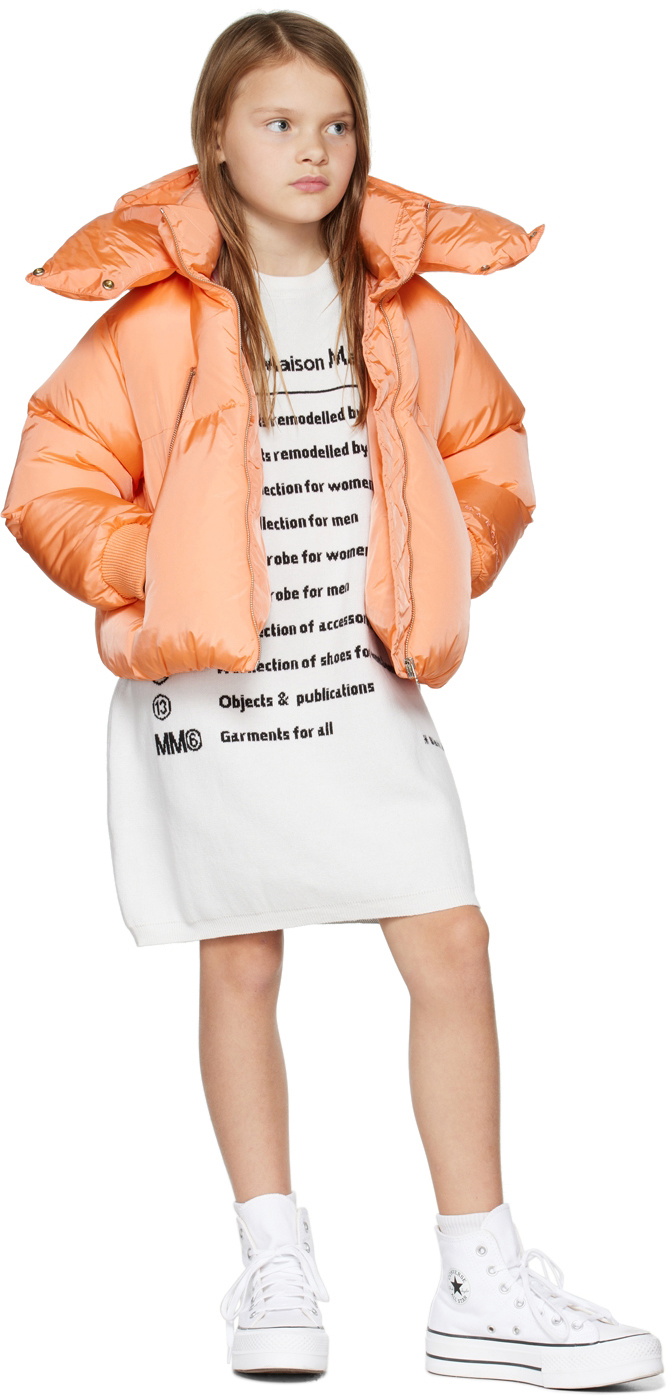 MM6 Maison Margiela Kids Pink Zip Jacket MM6 Maison Margiela