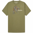 Maharishi Men's Embroided Sue-Rye Dragon T-Shirt in Olive