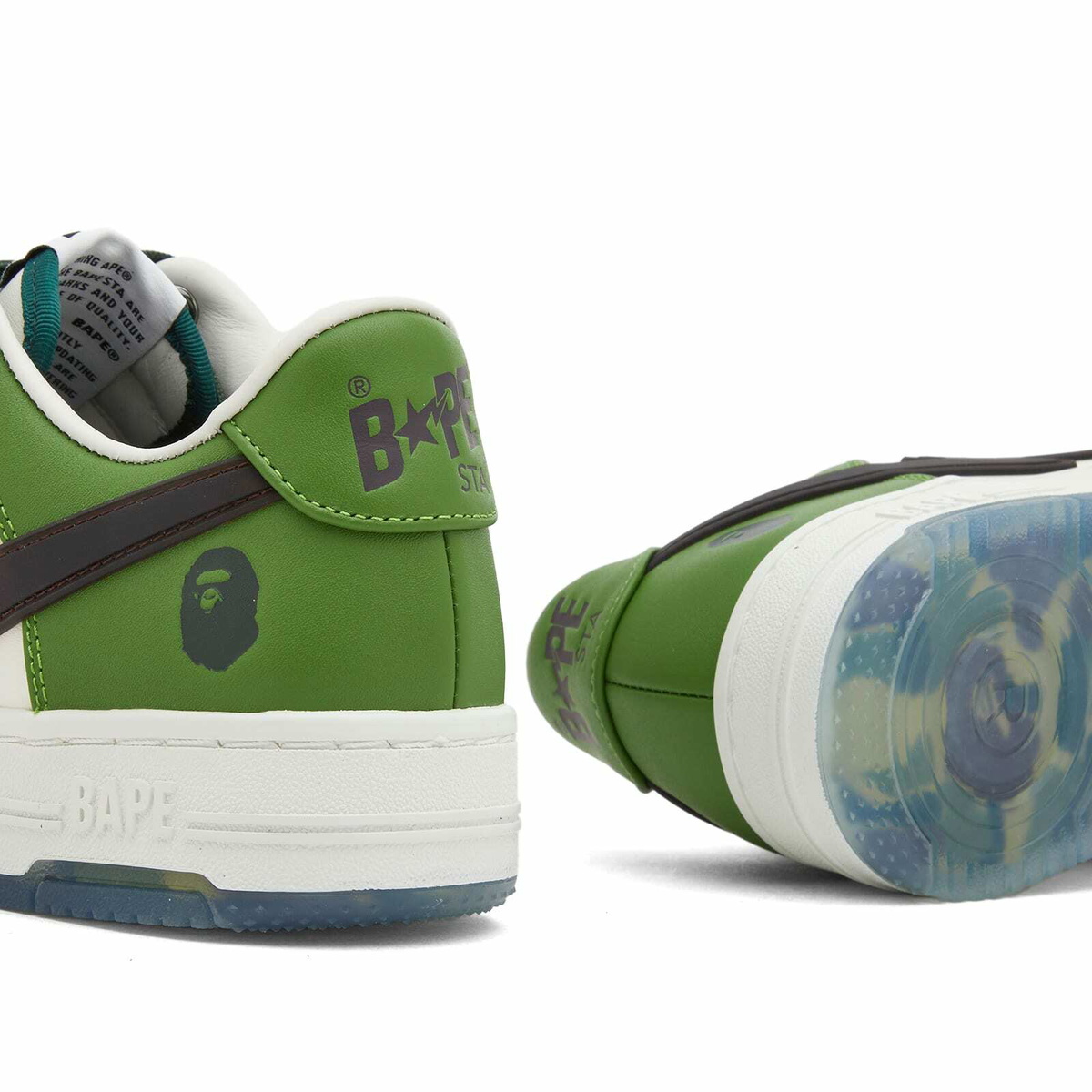 A Bathing Ape Women's Bape Sta OS Sneakers in Green