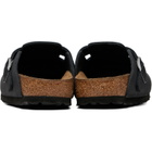 Birkenstock Black Narrow Boston Oiled Leather Loafers