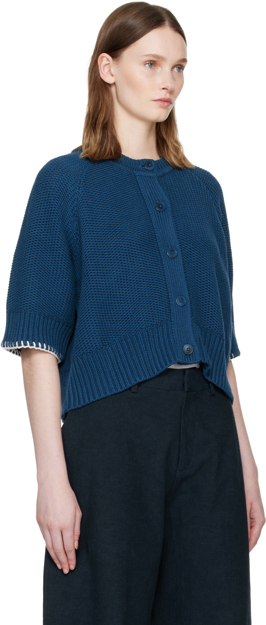 YMC Blue Kwai Cardigan