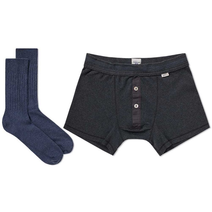 Photo: Schiesser Boxer Short and Sock Pack Blue