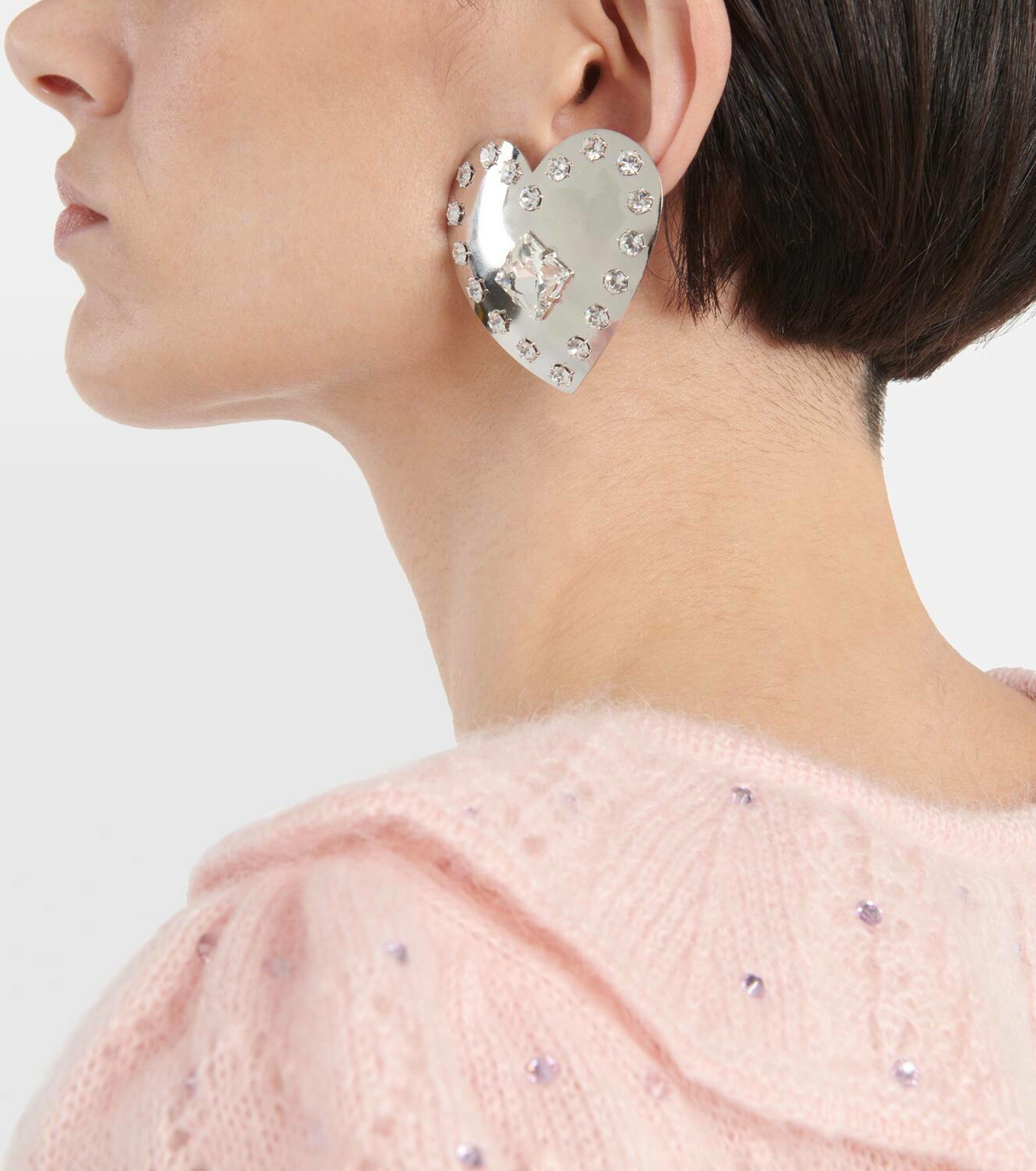 Alessandra Rich Crystal embellished earrings Alessandra Rich