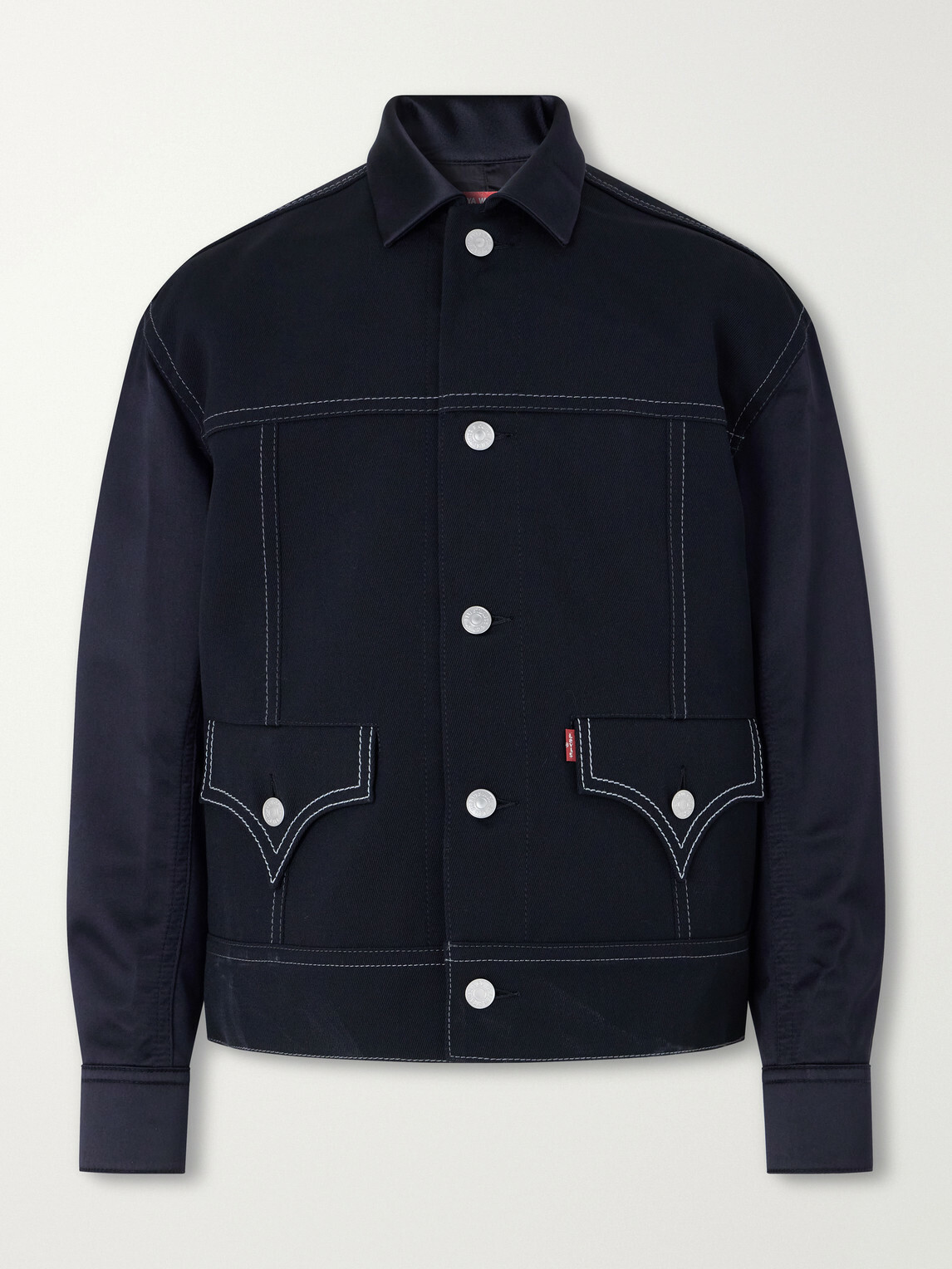 Junya Watanabe - Levi's Satin-Trimmed Wool-Twill Jacket - Black