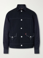 Junya Watanabe - Levi's Satin-Trimmed Wool-Twill Jacket - Black