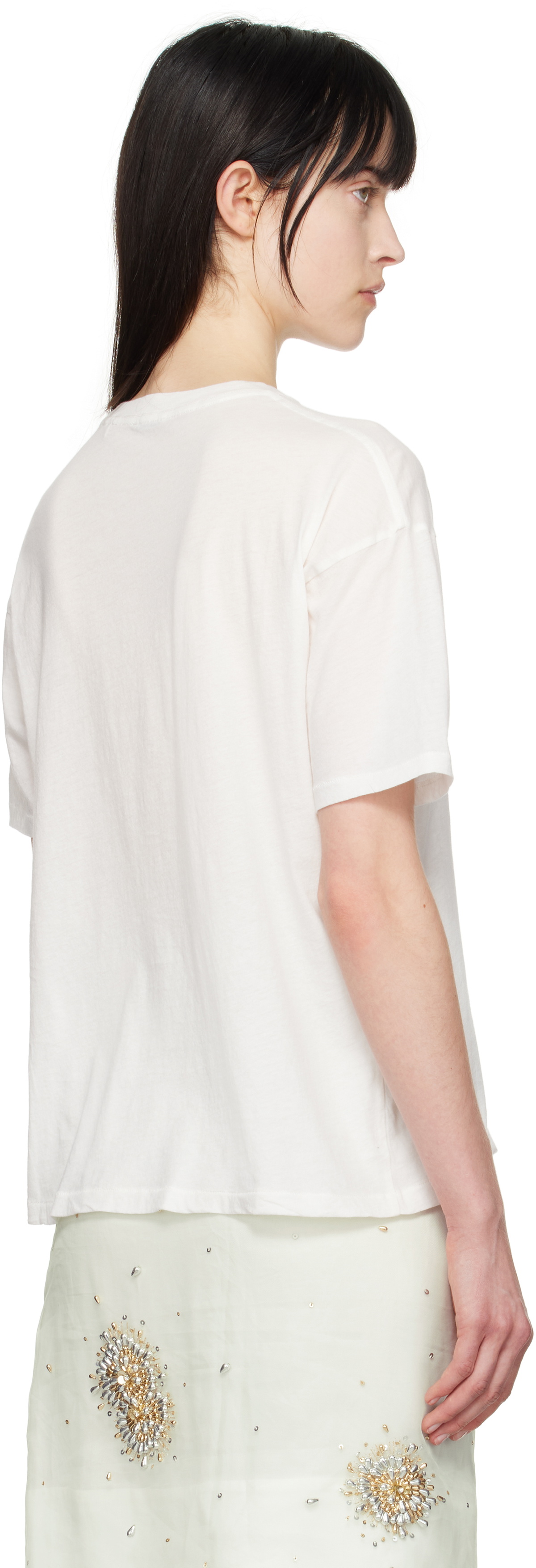 Bode White Crest Boxy T-shirt
