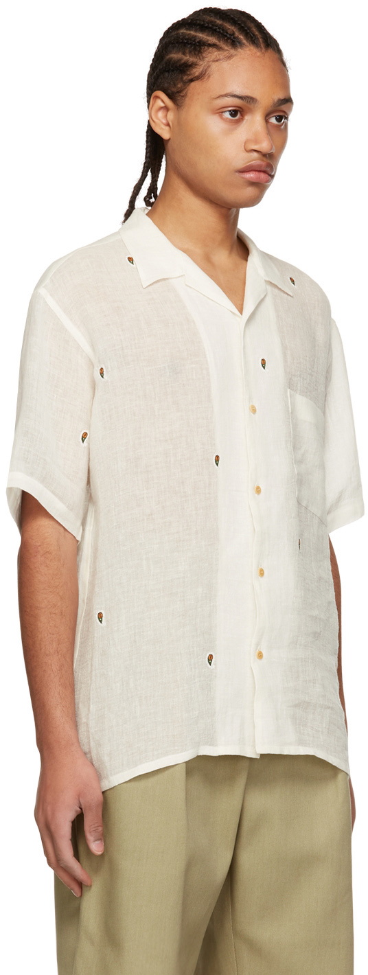Kuro Off-White Paisley Shirt