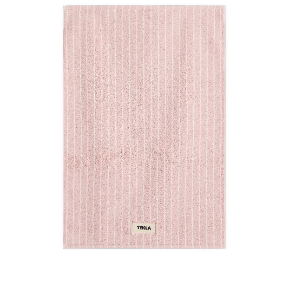 Tekla Fabrics Tekla Organic Terry Bath Mat in Shaded Pink Stripes 