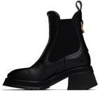 Moncler Black Gigi Leather Chelsea Boots