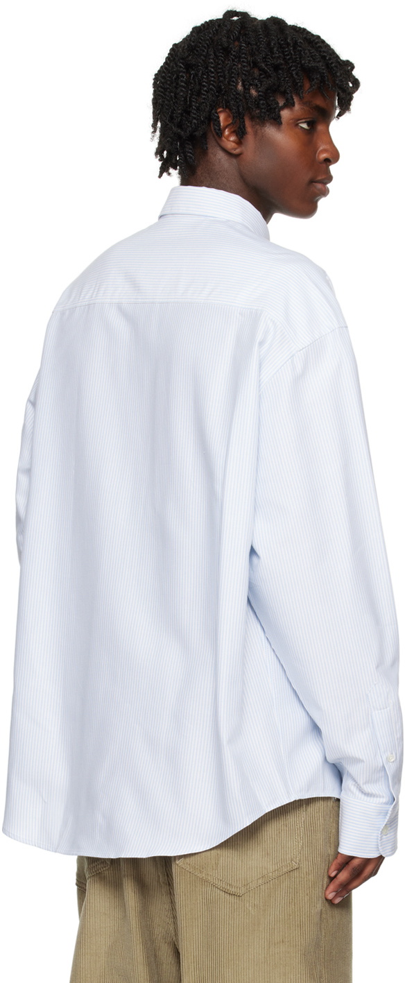 AMI Alexandre Mattiussi White & Blue Ami De Cœur Shirt