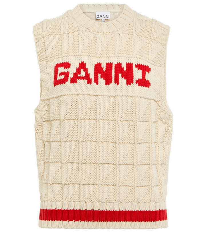 Photo: Ganni - Rope cotton-blend vest