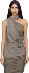 Entire Studios Gray Sleeveless Dalters Top