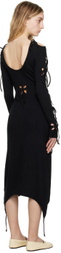 J.Kim Black Petal Midi Dress