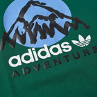 Adidas Men's ADV MTN F T-Shirt in Dark Green