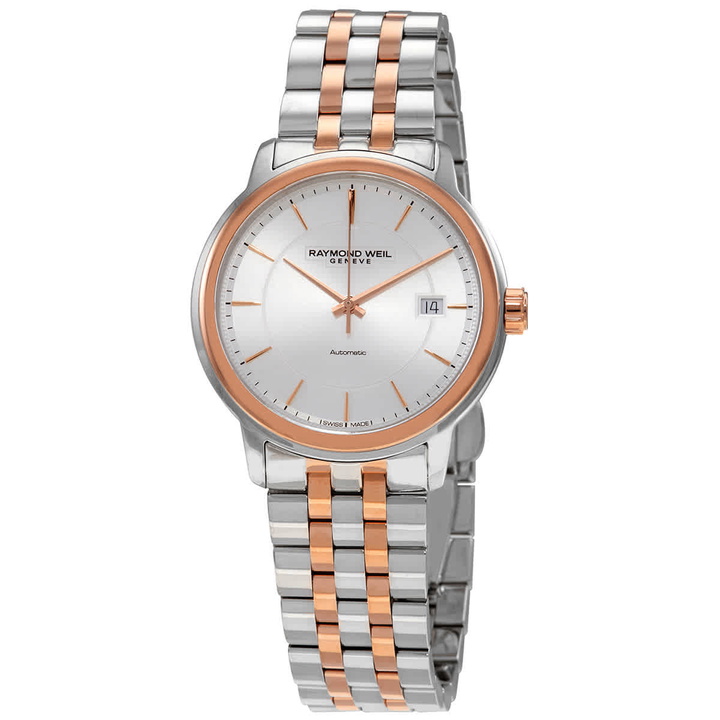 Photo: Raymond Weil Maestro Automatic Silver Dial Mens Watch 2237-SP5-65021