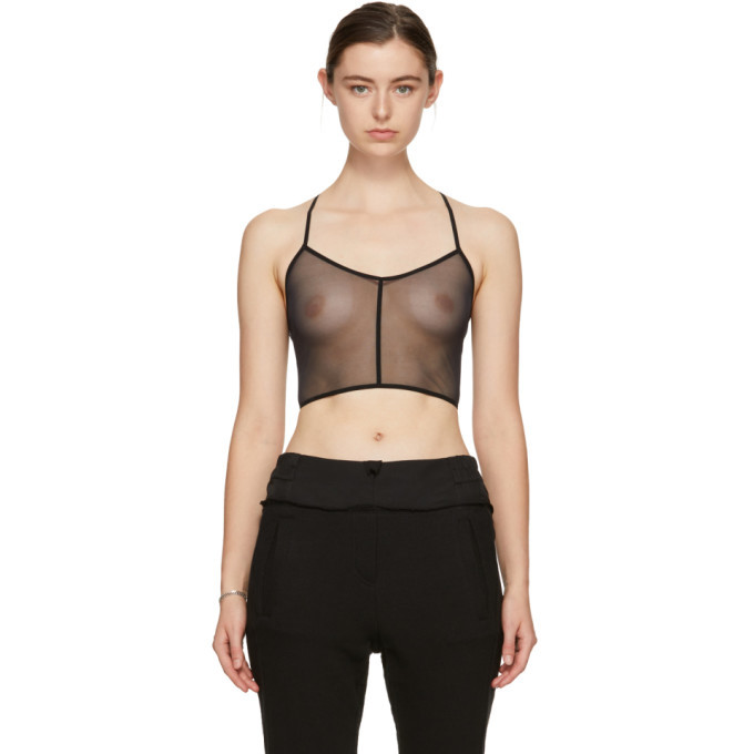 Ann Demeulemeester Red la fille dO Edition Tulle Bralette