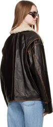 R2W Brown Allison Leather Jacket