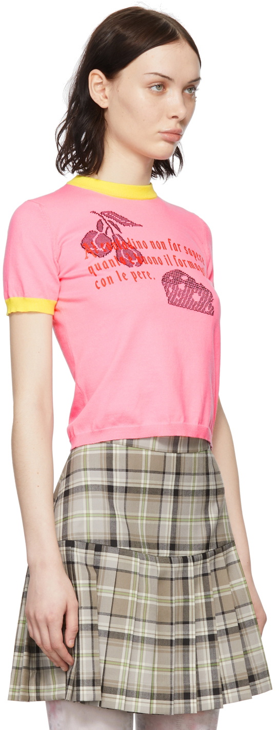 Cormio Pink Cotton T-Shirt