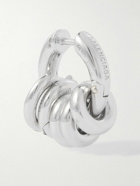 Balenciaga - Force Skate Sterling Silver Single Hoop Earring