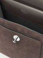 Mulberry - Antony Leather-Trimmed Corduroy-Suede Messenger Bag