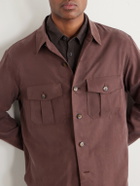Canali - Lyocell Overshirt - Burgundy