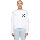 Off-White White Flamed Bart Sweatshirt