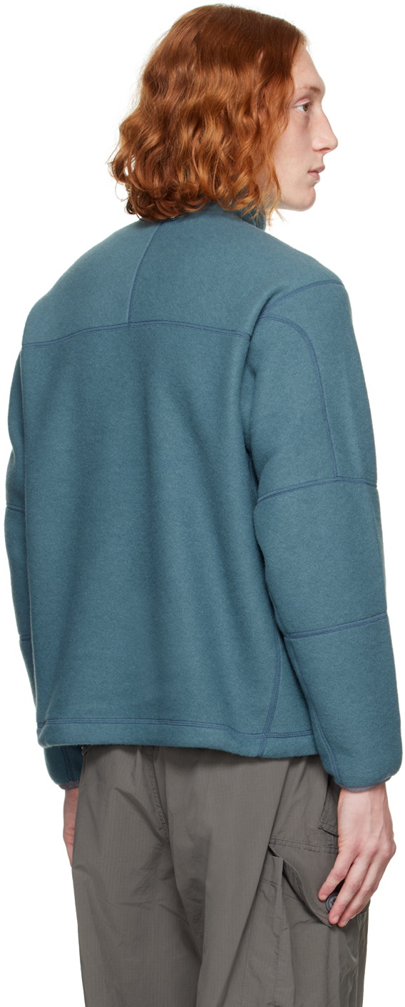 and wander Blue Embroidered Sweatshirt