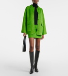 Staud Crest suede miniskirt