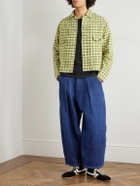 Story mfg. - Lush Wide-Leg Pleated Organic Jeans - Blue
